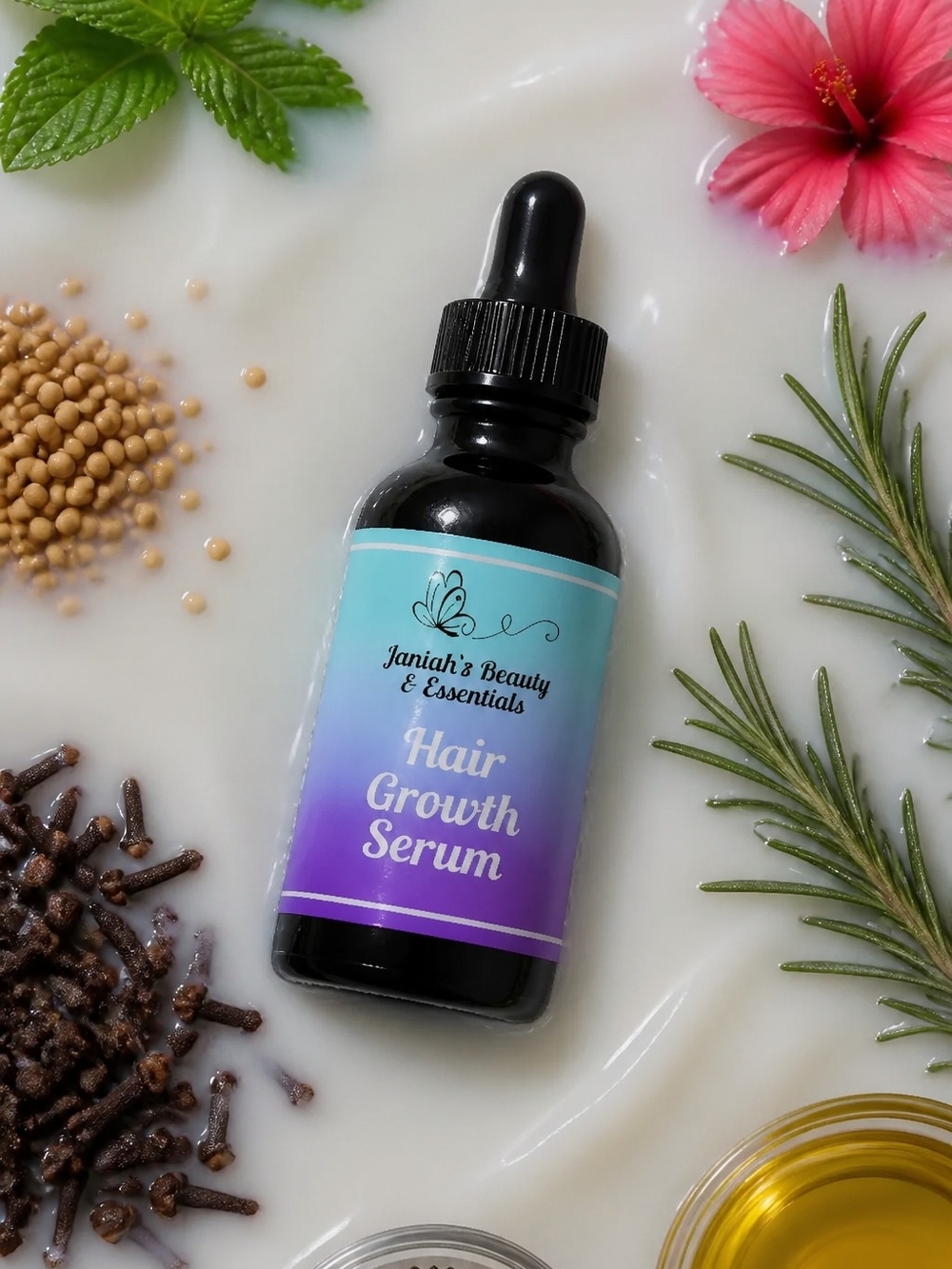 Hair Growth Serum - Teal to Purple Bottle